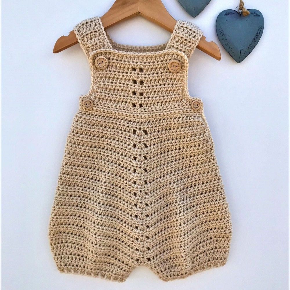 Handmade Crochet Baby Romper